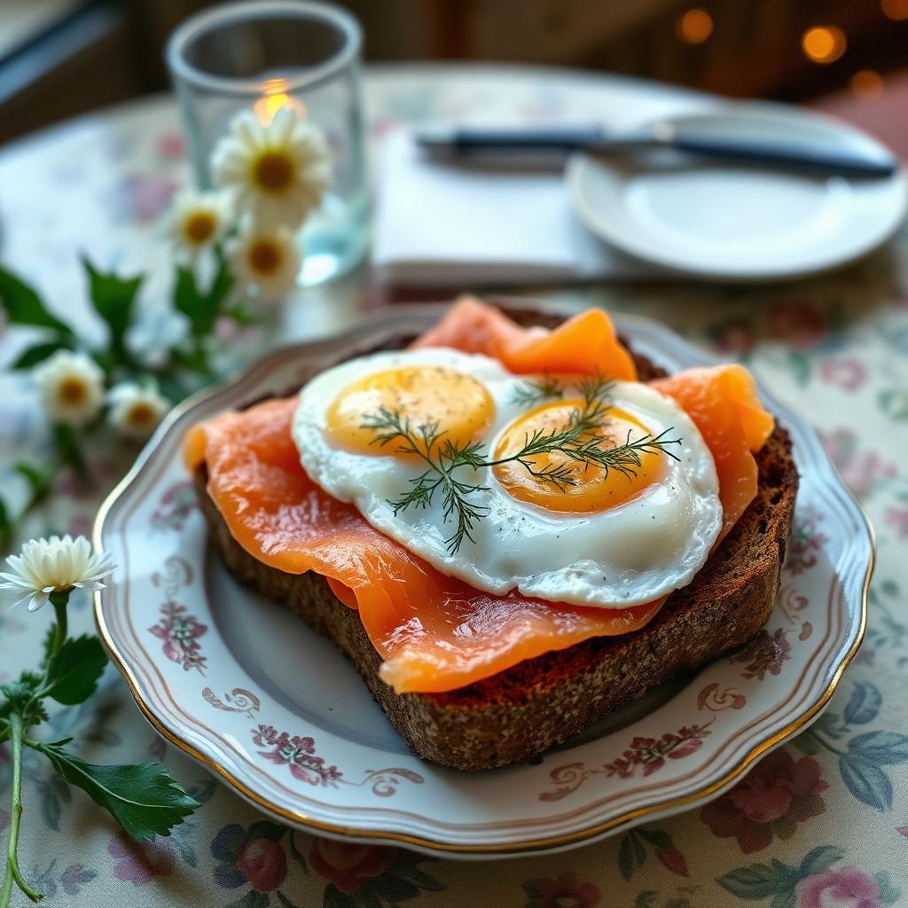 Smørbrød med røkelaks